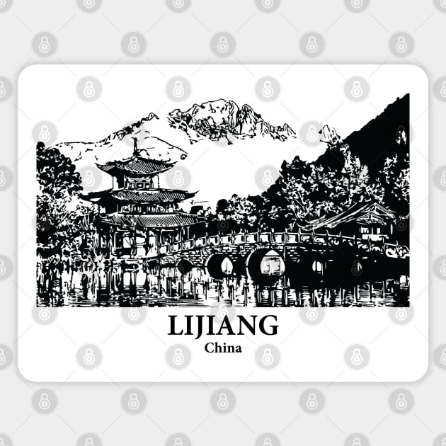 Lijiang - China Sticker by Lakeric